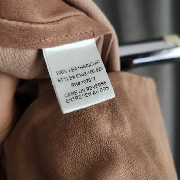 Alice + Olivia Beige Leather Cropped Pants (Rare ss 2011) size 2 - Picture 11 of 11